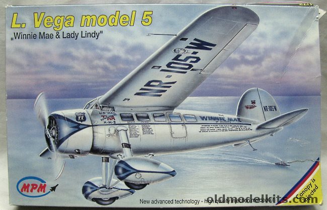 MPM 1/72 Lockheed Vega Model 5 Winnie Mae & Lady Lindy, 72523 plastic model kit